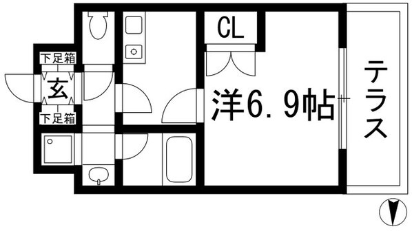 コンセール上ヶ原の物件間取画像